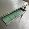 Industrial Midcentury Brushed Steel Police Desk