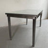 Industrial Midcentury Brushed Steel Police Desk