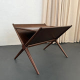 T. H. Robsjohn-Gibbings Mid-Century Modern Magazine Rack Side Table, Widdicomb