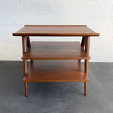 Mid Century Modern Tiered Side Table By Merton Gershun, American Of Martinsville