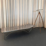 Early 20th Century Industrial Brushed Steel Infirmary Bed Chaise Longue
