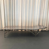 Early 20th Century Industrial Brushed Steel Infirmary Bed Chaise Longue