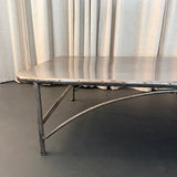 Early 20th Century Industrial Brushed Steel Infirmary Bed Chaise Longue