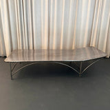 Early 20th Century Industrial Brushed Steel Infirmary Bed Chaise Longue