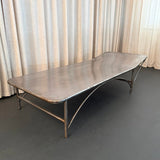 Early 20th Century Industrial Brushed Steel Infirmary Bed Chaise Longue