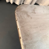 Early 20th Century Industrial Brushed Steel Infirmary Bed Chaise Longue