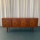 Scandinavian Modern Teak Sideboard Credenza By Erling Torvits For Knud Nielsen
