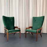 Pair Of High Back 2224-C Armchairs By Adrian Pearsall For Craft Associates