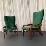 Pair Of High Back 2224-C Armchairs By Adrian Pearsall For Craft Associates