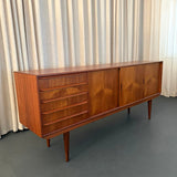 Scandinavian Modern Teak Sideboard Credenza By Erling Torvits For Knud Nielsen