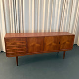 Scandinavian Modern Teak Sideboard Credenza By Erling Torvits For Knud Nielsen