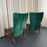 Pair Of High Back 2224-C Armchairs By Adrian Pearsall For Craft Associates