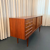 Scandinavian Modern Teak Sideboard Credenza By Erling Torvits For Knud Nielsen