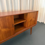 Scandinavian Modern Teak Sideboard Credenza By Erling Torvits For Knud Nielsen