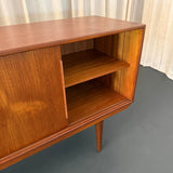 Scandinavian Modern Teak Sideboard Credenza By Erling Torvits For Knud Nielsen