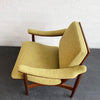 Mid-Century Modern Upholstered Scoop Bentwood Armchair By Thonet