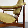 Mid-Century Modern Upholstered Scoop Bentwood Armchair By Thonet