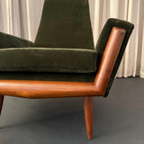 Adrian Pearsall Walnut Lounge Chair Model 2161-C For Craft Associates