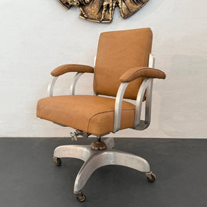 Industrial GoodForm Aluminum Upholstered Office Desk Chair