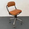 Leather DoMore Industrial Swivel Adjustable Rolling Desk Chair