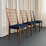 Set Of Twelve Rosewood Ladder-Back Dining Chairs By Svegards Markaryd