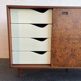 Harvey Probber Mahogany Burl Sideboard Credenza