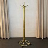 Art Deco Tubular Anodized Aluminum Standing Coatrack By Warren McArthur