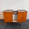 Danish Modern Teak Expandable Bar Cart By Niels Erik Glasdam Jensen