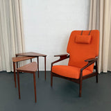 Scandinavian Modern Triangular Teak Nesting Tables By Selig