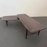Mid-Century Modern Switchblade Coffee Table By Andre Bus For Lane Acclaim