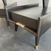 Mid-Century Modern Ebonized Stepped End Tables By Gordon's Furniture