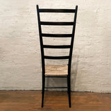 Mid-Century Ladder Back Accent Side Chair After Gio Ponti