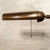 Mid-Century Adjustable Brass Library Reading Floor Lamp