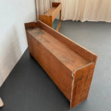 Pair Of Industrial Oak "Greeting Cards" Display Case Cabinets