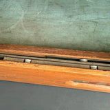 Pair Of Industrial Oak "Greeting Cards" Display Case Cabinets