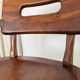 Pair Of Mid-Century Modern Walnut Armchairs By Gunlocke