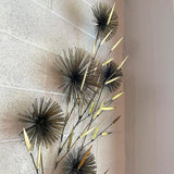 Curtis Jeré Large Brass Pom-Pom Floral Wall Sculpture