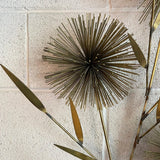 Curtis Jeré Large Brass Pom-Pom Floral Wall Sculpture