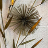 Curtis Jeré Large Brass Pom-Pom Floral Wall Sculpture