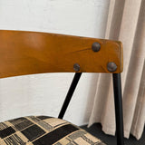 Mid-Century Modern Wrought Iron Bentwood Compass Chair