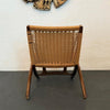 Scandinavian Modern Hans Wegner Style Folding Rope Lounge Chair