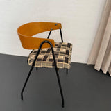 Mid-Century Modern Wrought Iron Bentwood Compass Chair