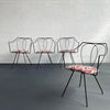 Mid-Century Modern Wrought Iron Dining Chairs Attributed To Tony Paul