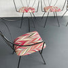 Mid-Century Modern Wrought Iron Dining Chairs Attributed To Tony Paul