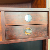 Scandinavian Modern Rosewood Dry Bar And Barstools Set By Dyrlund