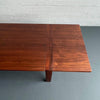 Scandinavian Modern Contrasting Strip Teak Coffee Table