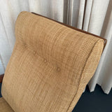 Danish Modern Oak Reclining Lounge Chair Ottoman Set By Ib Kofod-Larsen
