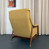 Scandinavian Modern Upholstered "Scania" Armchair By Folke Ohlsson