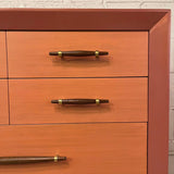 Hollywood Regency Custom Finish Mahogany Dresser By John Stuart