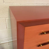 Hollywood Regency Custom Finish Mahogany Dresser By John Stuart